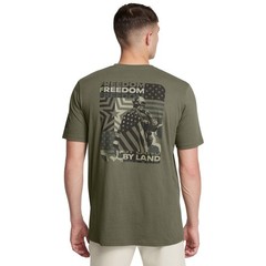 Under Armour 1386739 Men’s UA Freedom By Land Graphic Tee Short Sleeve T-Shirt