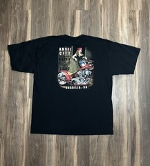 Y2K Angel City Four Seasons Motorcycle Rally Biker T-shirt Men’s Size XL Black
