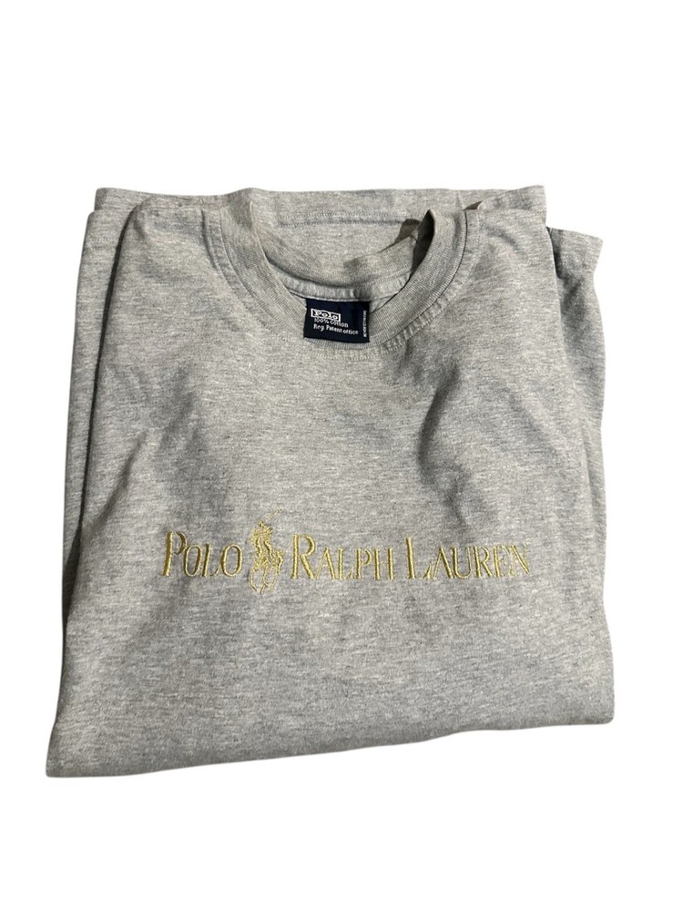 Polo Ralph Lauren Reg Patent Office Embroidered Long Sleeve T-Shirt Size Large