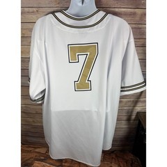 Colosseum Athletics Jesus Christ Baseball Jersey — White Stitch Logos 2XL