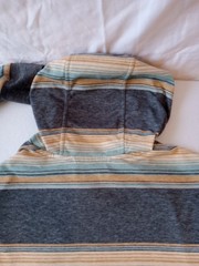 Salty Crew Men’s Striped Hooded Shirt Lightweight Sz M UV Protection