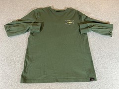 Faherty Shirt Mens Medium Green Long Sleeve Graphic Outdoor Boho Surf Beach