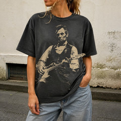 Vintage Abraham Lincoln Guitar T-Shirt, Funny History Music Tee, Political Humor