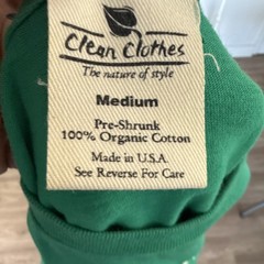 Vintage Ben and Jerry’s 100% Organic Cotton Green T-Shirt Men’s Medium