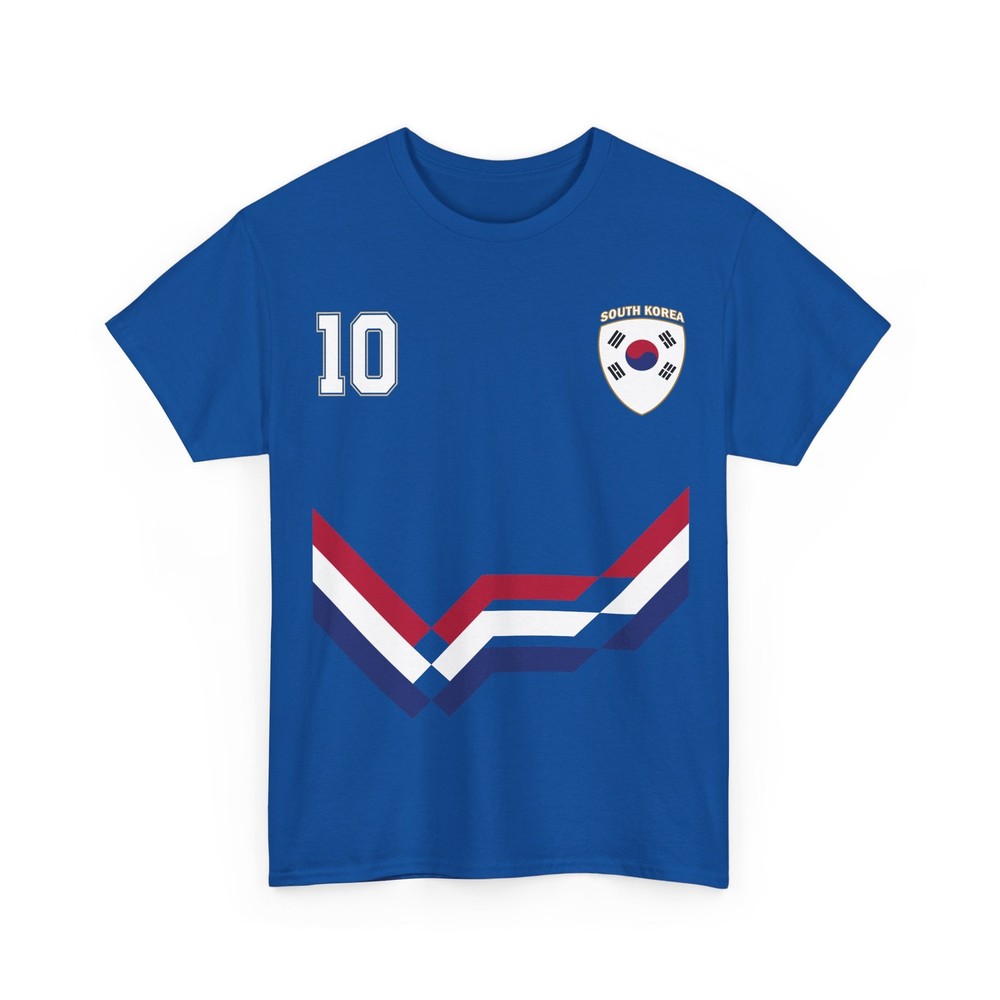 South Korea Soccer Shirt, South Korea Number 10 Soccer Jersey Style Shirt