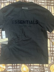 Essentials Fear of God Men’s Black Logo Crew Neck Short Sleeve T-Shirt XS