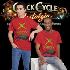 2001 Original Xbox Console & Logo T-Shirt – Retro 128-Bit Gaming Graphic Tee