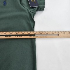 Polo Ralph Lauren Custom Slim Fit T-shirt Pony Logo Mens LARGE L Green Top NEW
