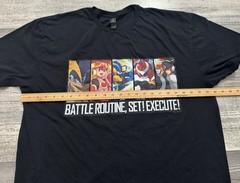 Mega Man Battle Routine Shirt Mens 2XL Video Game Tee Capcom Black Short Sleeve