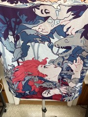 Studio Ghibli Ponyo and Sosuke 3D printed t-shirt Zootop Bear Size M Under Water