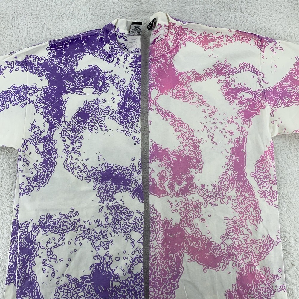 Vintage Heat Color Changing Ocean All Over Print T-Shirt Large Surf Beach 90s