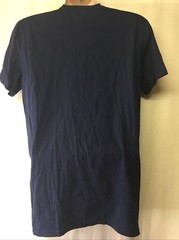 Anvil Lightweight Men’s Short Sleeve Crew Neck “Jesus Saves” Navy Shirt Size L
