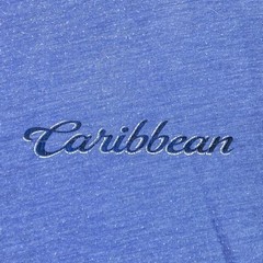 Caribbean Shirt Mens Medium Fishing Lifestyle Spell Out Coastal Streetwear