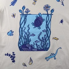 Vintage Nature T Shirt Mens M White Aquatic Animals Turtle Northern Reflections
