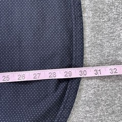 BYLT Basic Drop Cut Short Sleeve Round Neck Shirt Mens Large Black Polka Dot Lux