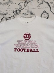 SUNA Platinum Tafuna Warriors Football T-Shirt Junior Varsity Roster 2023 L