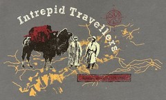 Vintage Shanghai Tang Shirt Mens Large Long Sleeve Silk Road Intrepid Travelers