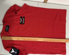 AVIREX Salvage Red Patch Logo Crew Neck T-Shirt NEW Men’s Size Size Medium
