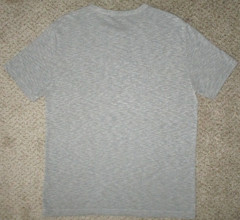 Theory Henley Shirt Mens L Slim Fit Gray Gaskell H Anemone Short Sleeve Modal