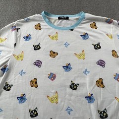 Krew Shirt Adult Large Short Sleeve All Over Print Casual Men’s