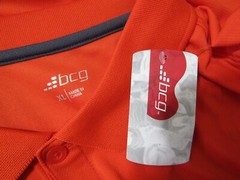 NWT BCG Men’s Training Coaches Polo Spicy Orang1/4 Button Polo Shirt Men’s XL