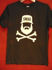 Men’s Size Md. SWAG Bearded Silhouette w/ Crossbones by Gildan NEW w/ Tags