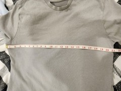 Zara Men’s T-shirt made of cotton fabric with irregular finishes. Round neck and