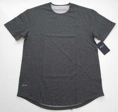 Mens XL BYLT Shirt Drop Cut Lux SS Crewneck Heather Gray NWT
