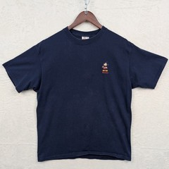 VTG The Disney Store T-Shirt Men’s L Navy Blue Mickey Mouse Made in USA 90s