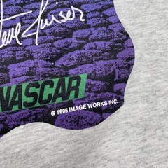 Vintage Steve Kinser Shirt Mens Large Gray Asphalt Outlaw NASCAR 26 1995 90s