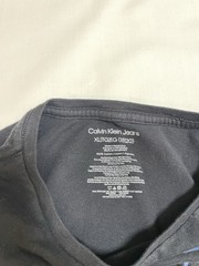 Calvin Klein Jeans boys Black Logo T-Shirt Short Sleeve Size XL