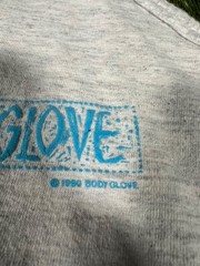 Vintage 1990 Body Glove Surf Beach Surfing Tank Top Puff Print Shirt Men’s White