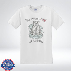 The Wrong ICE Is Melting Polar Bear Climate Protest T-Shirt