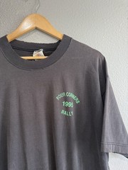 Vintage 1995 Motorcycle Rally Double-Sided XL Faded Graphic Tee