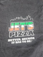 Jet’s Pizza Black T Shirt Size Large Better Because Is Has To Be Distressed