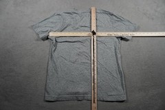 Psycho Bunny Shirt Boys XL Gray 16-18 V Neck Stripe Skull Bunny Logo Graphic Tee