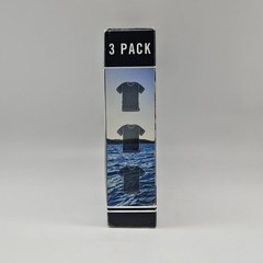 NAUTICA Men’s S M L 3 Pack White Soft Cotton Crew Neck T Shirts w Logo Tag Free