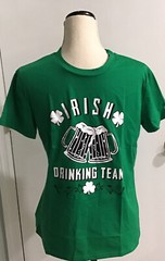 Men’s Funny Irish Drinking Team Shirt St Patrick’s Day T Shirt Green Size S NEW