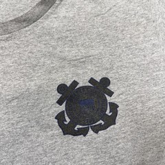 Skilcraft Shirt Mens Medium Gray Coast Guard USCG Military Graphic T-Shirt Tee