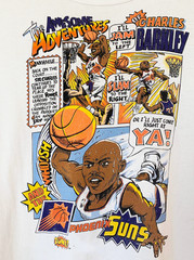 Vintage 90s Charles Barkley T-Shirt Awesome Adventures of Sir Charles 3A1161