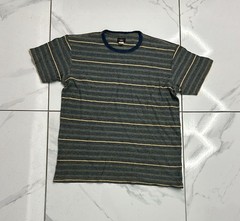 RRL By Ralph Lauren Indigo Striped Jacquard T-Shirt Cream/Multi Size LARGE