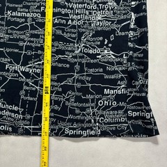 Vintage Michigan All Over Print Map T-Shirt Men’s Medium USA Map Short Sleeve