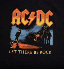 AC/DC Mens Let There Be Rock Angus Young Playing Guitar Graphic Shirt New S-2XL