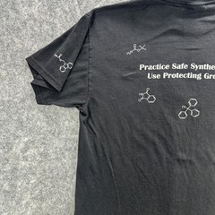 Port and Company Shirt Mens Large Black Practice Safe Synthesis Science Tee