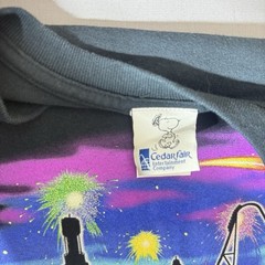 Kings Dominion Peanuts Snoopy Charlie Brown T-Shirt XL What A Day Theme Park Tee