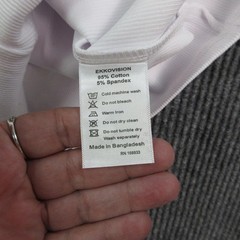 EKKOVISION Shirt Mens 2XL White Sleeveless Round Neck Cotton Spandex Beater NWOT