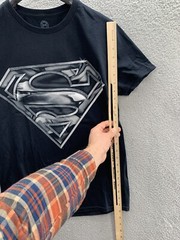 Official DC Comics Superman Men Adults Black Steel Contrast Graphic T-Shirt S