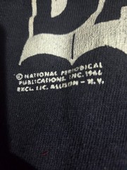 vintage 1966 DC Comics Medium Batman sweatshirt featuring a classic logo.
