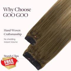 GOO GOO 18″ 4Pcs Hair Fill Ins #(T3/8)P(T3/613)