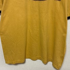 【HARLEY-DAVIDSON】00s Ringer T-shirt 両面ロゴ 星条旗 リンガーTシャツ S-5950